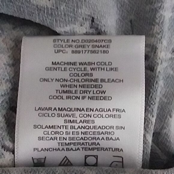 Christian Siriano Gray Snakeskin Print Midi Sheath Tunic Dress Short Sleeve - Picture 13 of 15